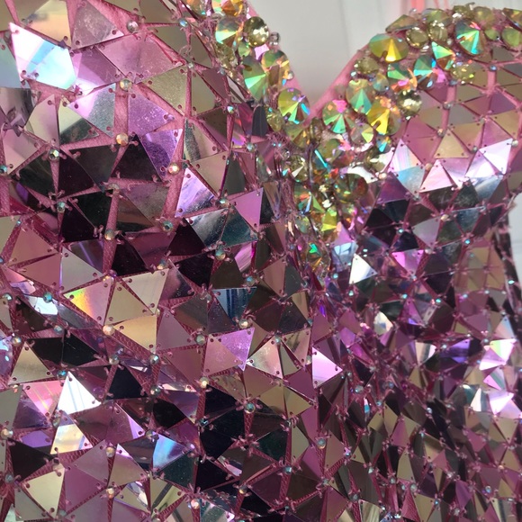 Stacey's Strapless Pink Prom Dress - Picture 4 of 10